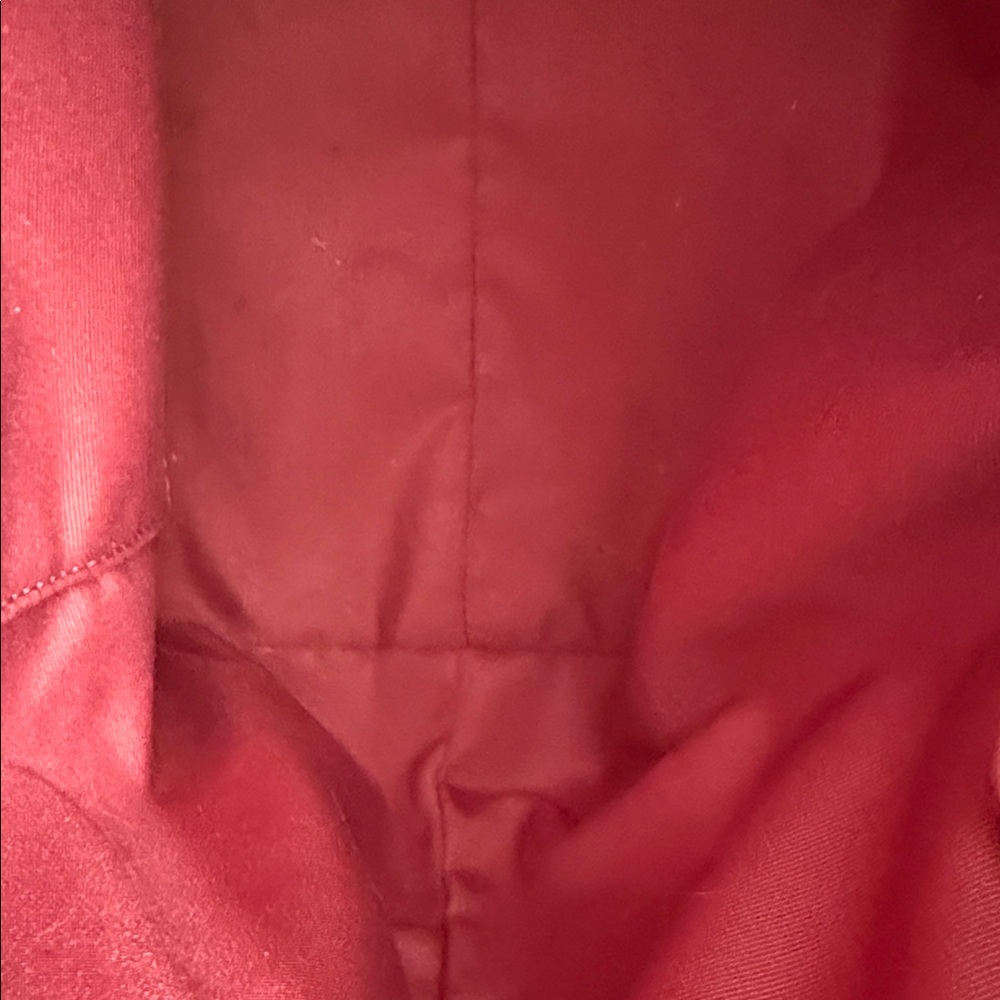 Coach Red and Cream Plaid Tote - Picture 12 of 15